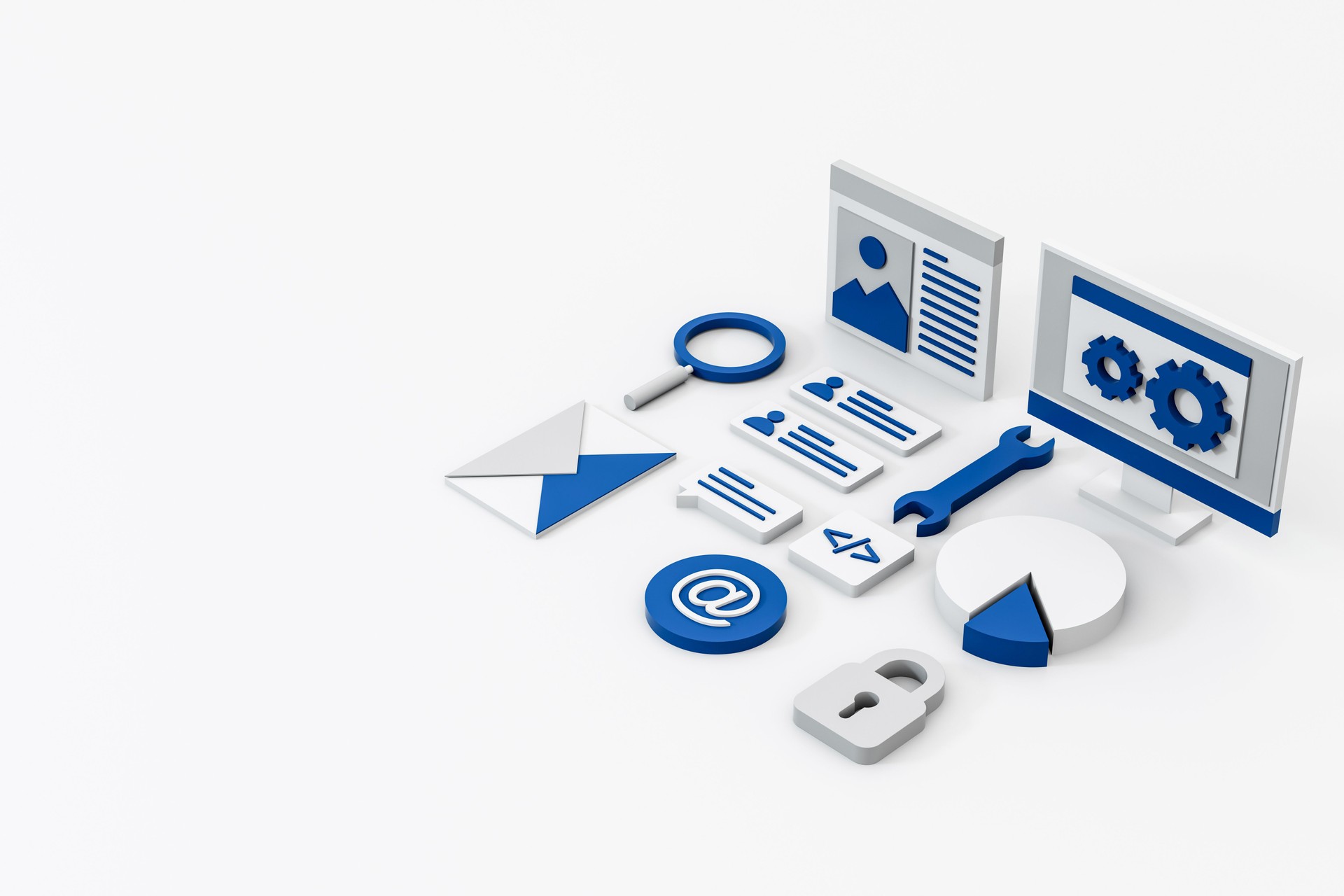 3d render of Search Engine Optimization Banner Design